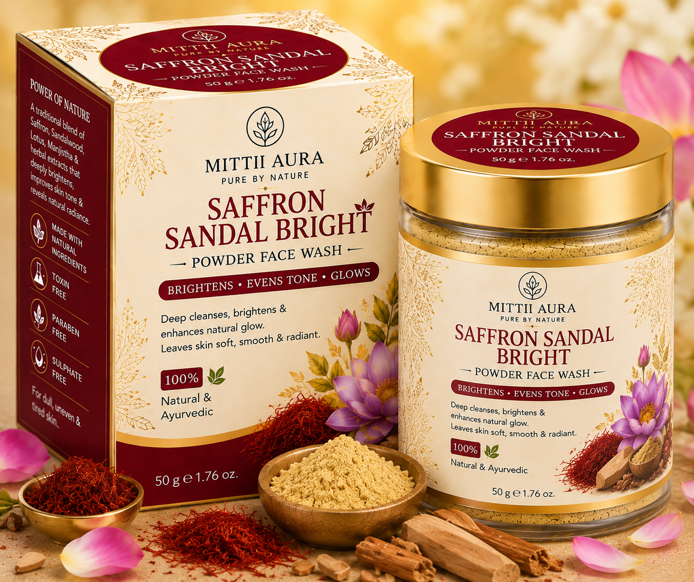 Saffron Sandal Bright Jar